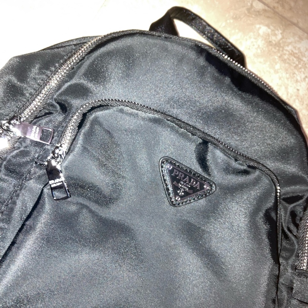 Prada Sleek Mini Black Backpack NWT - image 2